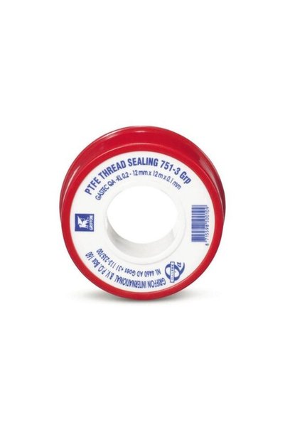 Griffon GASTEC P.T.F.E. Bandă de etanșare pentru gaz 12m x 12mm x 0.1mm, GG