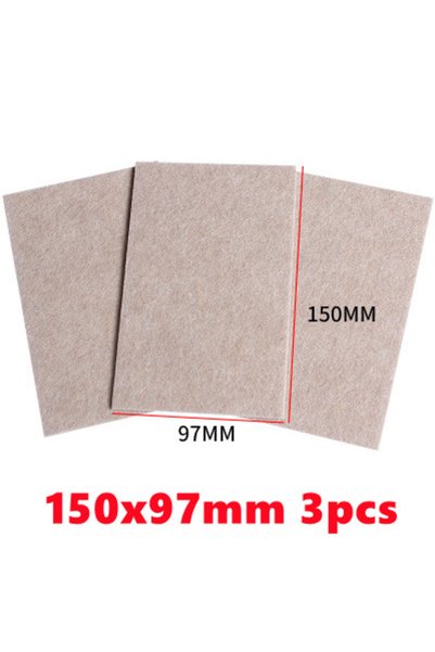 Choice 97x150mm-3pcs Felt Chair Leg Pads 3mm Thick Table Furniture Floor Scra...