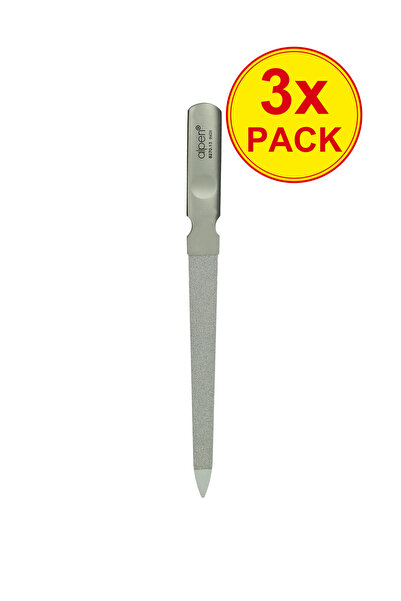 Alpen 3x PACK Shapir Nail File with Stainless Steel Handle 13 cm (8270 13)
