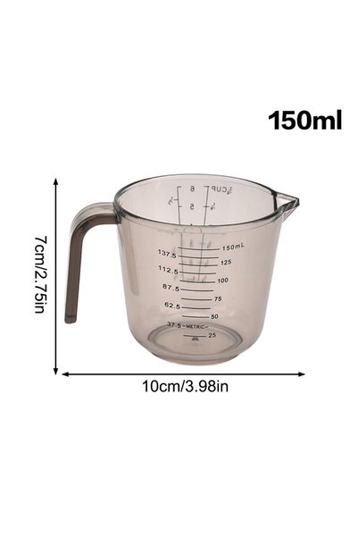 Choice3 150ML 1 Pcs Baking Liquid Measuring Cups PS Scale Cup Plastic Measuri...