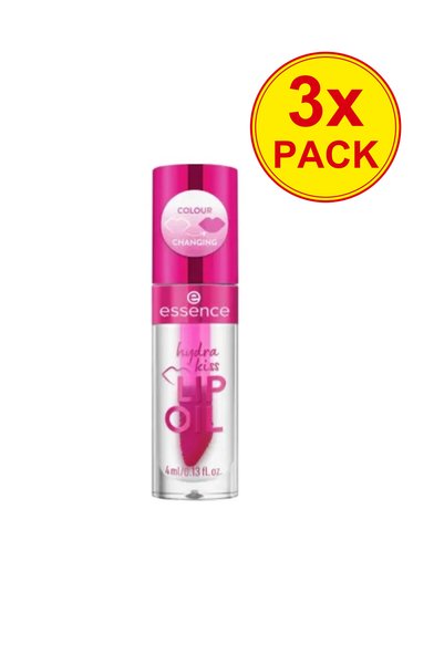 Essence 3x ΠΑΚΕΤΟ Έλαιο Χειλιών Hydra Kiss, 06 - Το Κράνμπερι Επέστρεψε, 4 ml