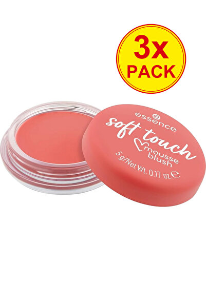 Essence 3x PACK Soft Touch Mousse Blush - Shade 30 Coral Crush