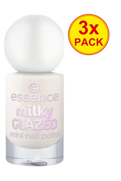 Essence 3 броя Мини млечен лак за нокти GLAZED 21, Essence, 5 мл