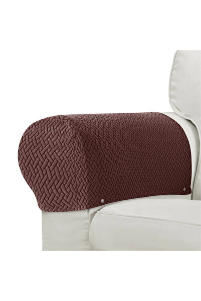 Choice4 2PC Coffee Arm Cover 2pcs/set Dustproof Sofa Armchair Covers Washable...