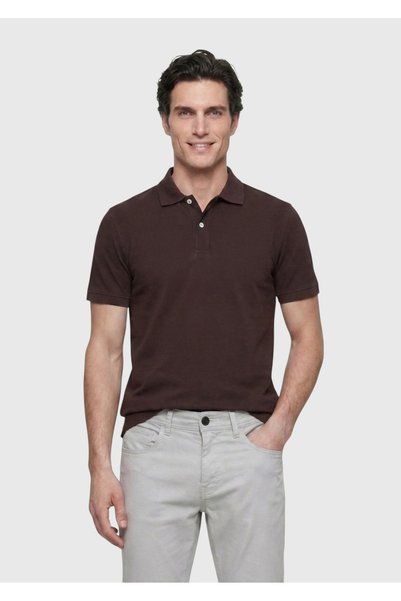 Ramsey Μπλουζάκι με γιακά Polo Plum Flat 100% βαμβάκι