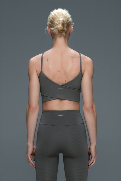Oysho Halter yaka kazayağı desenli tank top
