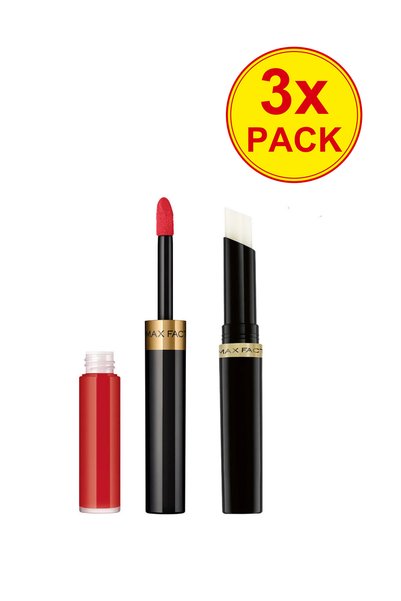 Max Factor 3 броя Комплект Устойчив на размазване червило Lipfinity Lip Colou...