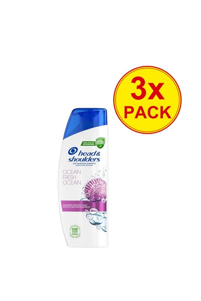 Head & Shoulders Pachet de 3 Sampon Head&Shoulders, Absolut Ocean Fresh, 330 ml