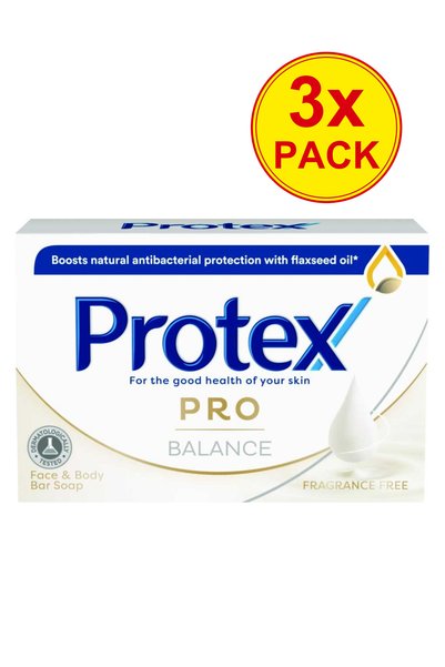 Protex 3x Πακέτο Σαπούνι Στερεό Pro Balance 90γρ.