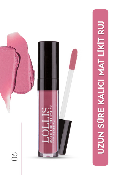 Lollis Matte Liquid Lipstick Matte Liquid Lipstick Long Lasting 06