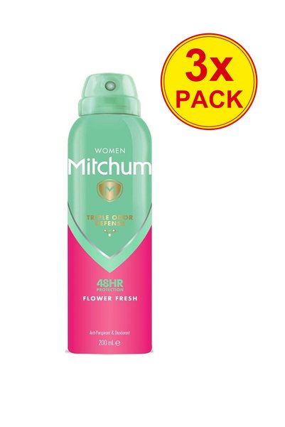 Mitchum Pachet 3x Deodorant spray Flower Fresh