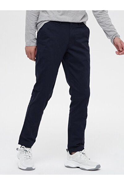 GAP Ανδρικό σκούρο μπλε ναυτικό V-essential Khaki Slim Fit
