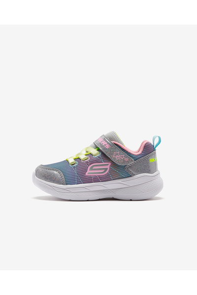 SKECHERS Snap Spri̇nts 2.0 - Stars Away Little Girls' Gray Sports Shoes 30351...