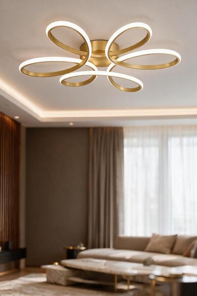 Elektroyou Linup Modern Eskitme Plafonyer Tavana Sıfır Beyaz Işık Salon Mutfa...