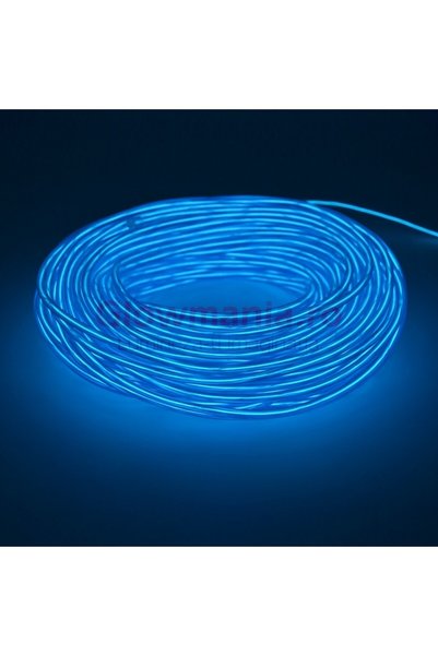 PROCART Sârmă electroluminiscentă flexibilă neon, fir EL, 5 mm, albastru deschis