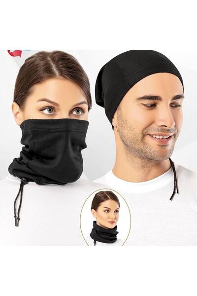 KOTA Căciulă termică unisex pentru gât, neagră 2012