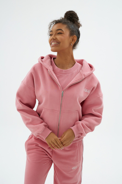 qlu Rise Collection Kadın Zip Jacket – Bare Pink