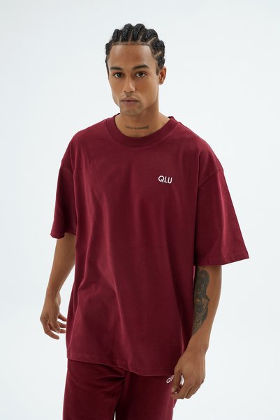 qlu Rise Collection Men's Combed T-Shirt – Bare Pink