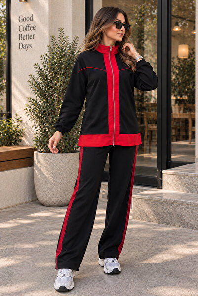 benguen Basic Zipper Suit N8320 Black