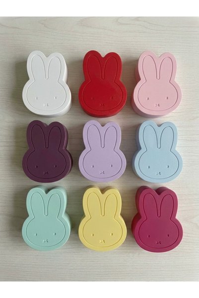 ADEN BEBEK AKSESUARLARI Children's Accessories, Jewelry, and Buckle Organizer Box with Rabbit Figure (Color Can Be Selected)