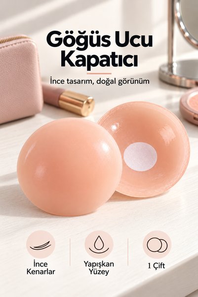OYPA LİFE Yıkanabilir Göğüs Ucu Kapatıcı Yapışkanlı Göğüs Pedi
