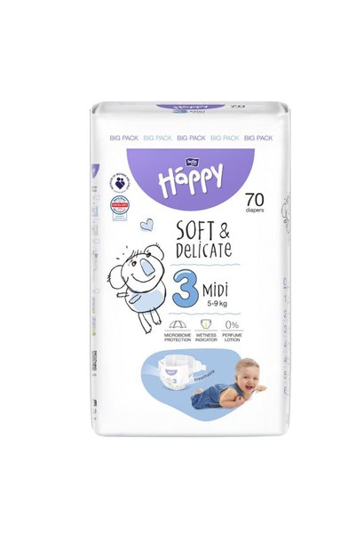 Generic Brand Скутек, Хепи, номер. 3 Миди 70 бр. 5-9 кг
