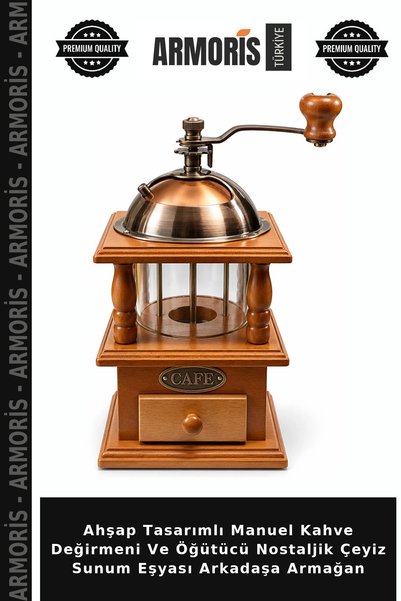 Armoris Wooden Design Manual Coffee Grinder and Grinder Nostalgic Dowry Gift ...
