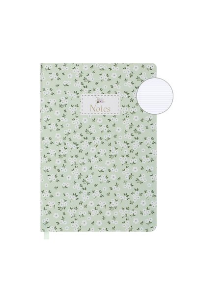 OEM Carnețel notițe A5 dictando verde Menta Floral, 80 file