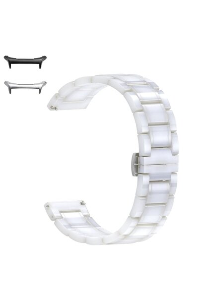 VD VERY DREAM Curea ceramică, compatibilă cu Samsung Galaxy Watch Ultra, Albă