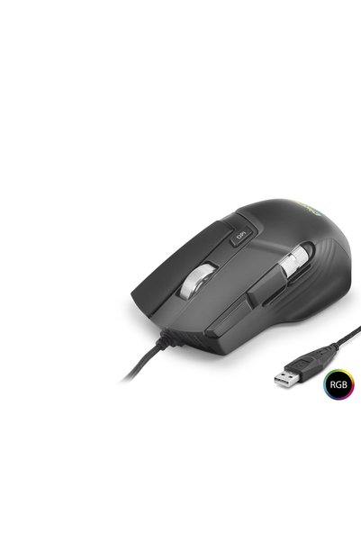 Angel Of Life X13 Gaming Mouse 12400 Dpi 10 Tuş Makro 1000 Hz Rgb - Siyah