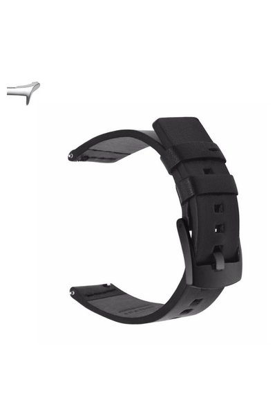 VD VERY DREAM Curea din piele compatibilă cu Samsung Galaxy Watch Ultra, Negru