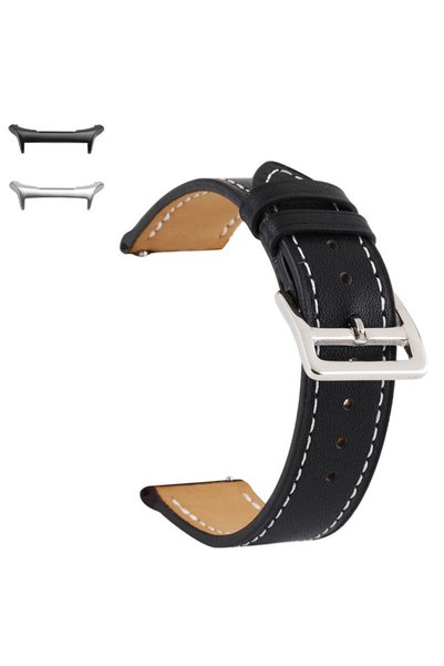 VD VERY DREAM Curea din piele, compatibilă cu Samsung Galaxy Watch Ultra, Bla...