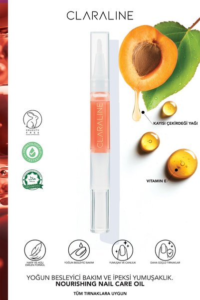 CLARALINE Nourishing Nail Care Oil Besleyici Kütikül Yağı Kalemi 2 ml