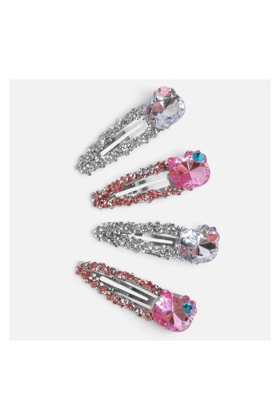 OEM Clame de Păr cu Pisici Crystal pentru Copii 5cm – 4buc – Prindere Practic...