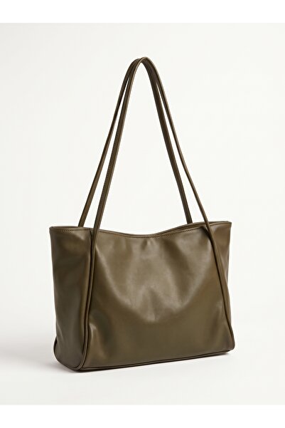 TopukTrend Shoulder Bags - Khaki - Faux leather