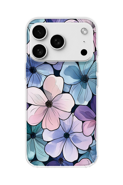 lelia حافظة هاتف شفافة متوافقة مع هاتف iPhone 18 Pro Max مطبوعة باللون الأرجو...