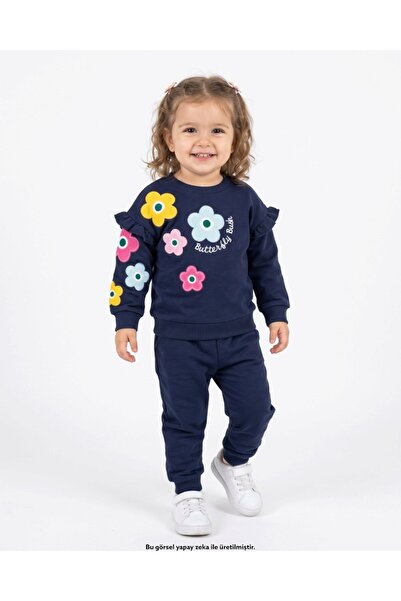 voyyo kids baby Set de trening gros pentru fete, de iarnă, cu 3 fire, broderi...