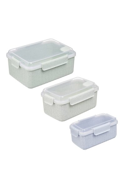 OEM Set 3 Caserole Verde Menta cu Supapa de Aer de 3 Marimi Diferite – Închid...