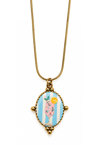 Nearsis Steel Necklaces - Gold-colored - Without Stone