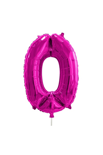OEM Balon Petrecere din Folie Metalizat Fucsia Nr.0 - 24 cm