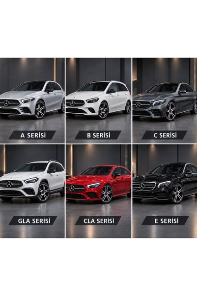 Emr MERCEDES M100 JANT MODELİ 5X112 19 onç ÖN:8.5-ARKA:9.5 ET:45/48 CB:66.6 B/D JANT A-B-C-GLA-CLA-E-S SERİLERİ ile UYUMLU JANT BİR TAKIM 4 ADET