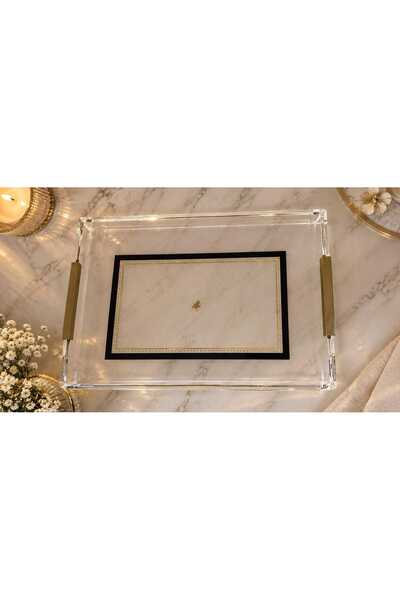 innossa pleksi dekorasyon Black eco model tray for 6 people
