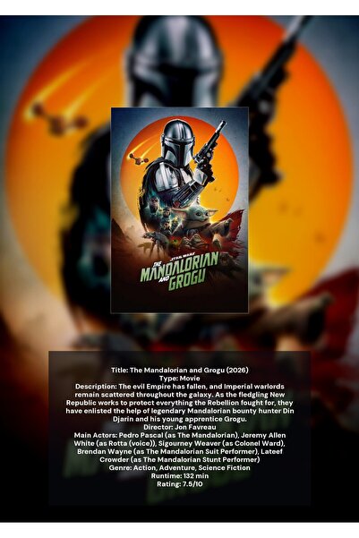 OEM Poster Infografic The Mandalorian si Grogu, Decoratiune Colectie, Carton ...