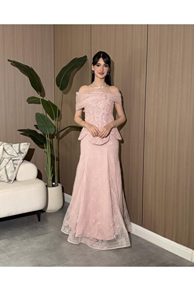 NAQWA FASHION فستان سهرة كورسيه دانتيل