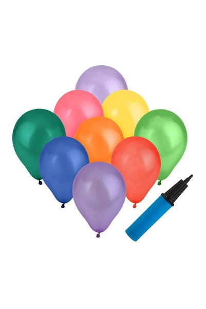 OEM Baloane de Petrecere Colorate 2 Marimi & Pompa – 40 buc..