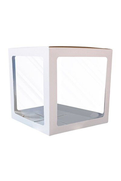 OEM Decoratiune DYI Balloon BoxCutie Alba 30x30 cm