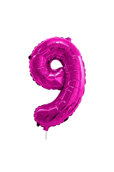 OEM Balon Petrecere din Folie Fucsia Metalizat Nr.9 - 23 cm