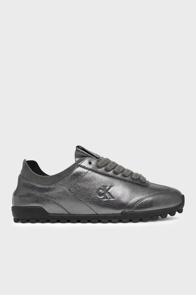 Calvin Klein Parlak Deri Sneaker Ayakkabı HW0HW033050IQ Kadın AYAKKABI HW0HW03305 0IQ