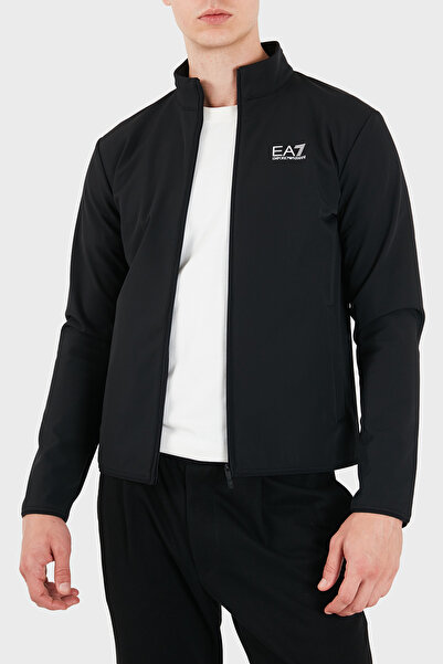 EA7 Logolu Regular Fit Dik Yaka Fermuarlı Sweat Erkek SWEAT 7M002481 AF26523 ...