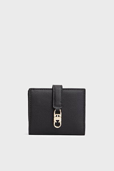 Tommy Hilfiger Logolu Çıtçıtlı ve Fermuarlı Cüzdan Kadın CÜZDAN AW0AW18934 BDS